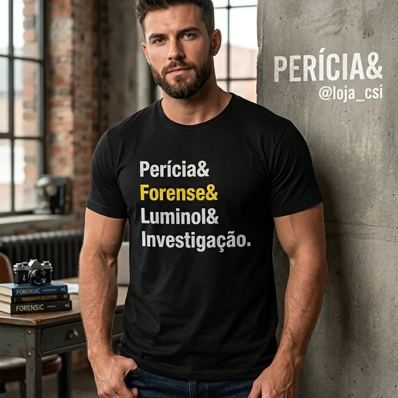 Camisa Perícia da Loja CSI